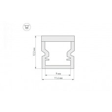 Профиль Arlight WPH-Line-1212-2000 Opal 023302(1) Профиль Arlight WPH-Line-1212-2000 Opal 023302(1)