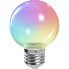 Лампа светодиодная Feron E27 3W RGB прозрачный LB-371 38133 Лампа светодиодная Feron E27 3W RGB прозрачный LB-371 38133