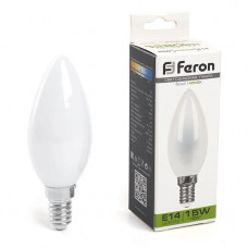 Лампа светодиодная Feron E14 15W 4000K Свеча Матовая 38257 Лампа светодиодная Feron E14 15W 4000K Свеча Матовая 38257