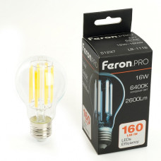 Лампа светодиодная Feron.PRO LB-1116 Шар E27 2600LM 16W 175-265V 6400K 51237 Лампа светодиодная Feron.PRO LB-1116 Шар E27 2600LM 16W 175-265V 6400K 51237