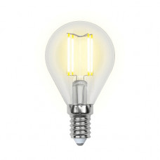 Лампа светодиодная филаментная Uniel E14 6W 4000K прозрачная LED-G45-6W/NW/E14/CL PLS02WH UL-00001371 Лампа светодиодная филаментная Uniel E14 6W 4000K прозрачная LED-G45-6W/NW/E14/CL PLS02WH UL-00001371