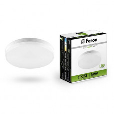 Лампа светодиодная Feron GX53 9W 4000K Таблетка Матовая LB-452 25829 Лампа светодиодная Feron GX53 9W 4000K Таблетка Матовая LB-452 25829