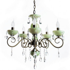 Подвесная люстра Arte Lamp Onyx Green A9592LM-5AB Подвесная люстра Arte Lamp Onyx Green A9592LM-5AB