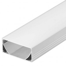 Профиль с рассеивателем Arlight ALU-POWER-W80N-2000 ANOD+FROST 019097 Профиль с рассеивателем Arlight ALU-POWER-W80N-2000 ANOD+FROST 019097