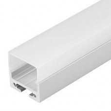 Профиль с рассеивателем Arlight SL-LINE-2011M-2500 ANOD+OPAL SQUARE 025870 Профиль с рассеивателем Arlight SL-LINE-2011M-2500 ANOD+OPAL SQUARE 025870