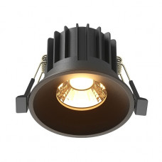 Встраиваемый светодиодный светильник Maytoni Technical Round DL058-12W2.7K-B Встраиваемый светодиодный светильник Maytoni Technical Round DL058-12W2.7K-B