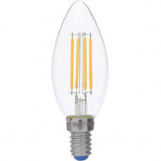 Лампа светодиодная филаментная Uniel E14 5W 3000K LED-C35-5W/WW/E14/CL/DIM GLA01TR UL-00002860