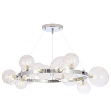 Подвесная люстра Crystal Lux Agata SP15 V2 Chrome/Transparente Подвесная люстра Crystal Lux Agata SP15 V2 Chrome/Transparente
