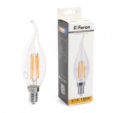Лампа светодиодная Feron E14 15W 2700K Свеча на ветру Матовая 38261 Лампа светодиодная Feron E14 15W 2700K Свеча на ветру Матовая 38261