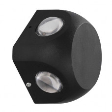 Уличный настенный светодиодный светильник Uniel ULU-P30D-4W/4000K IP65 Black UL-00010521 Уличный настенный светодиодный светильник Uniel ULU-P30D-4W/4000K IP65 Black UL-00010521