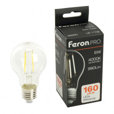 Лампа светодиодная Feron.PRO LB-1106 Шар E27 980LM 6W 175-265V 4000K 48890 Лампа светодиодная Feron.PRO LB-1106 Шар E27 980LM 6W 175-265V 4000K 48890