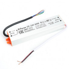 Блок питания для светодиодной ленты Feron LB007 12V 60W IP67 2,5A 48057 Блок питания для светодиодной ленты Feron LB007 12V 60W IP67 2,5A 48057