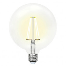 Лампа светодиодная филаментная Uniel E27 10W 3000K прозрачная LED-G125-10W/WW/E27/CL PLS02WH 10534 Лампа светодиодная филаментная Uniel E27 10W 3000K прозрачная LED-G125-10W/WW/E27/CL PLS02WH 10534