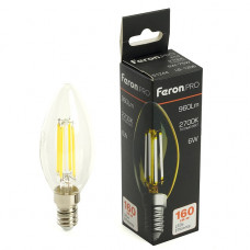 Лампа светодиодная Feron.PRO LB-1206 Свеча E14 960LM 6W 175-265V 2700K 51244 Лампа светодиодная Feron.PRO LB-1206 Свеча E14 960LM 6W 175-265V 2700K 51244