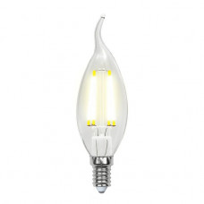 Лампа светодиодная филаментная Uniel E14 6W 3000K прозрачная LED-CW35-6W/WW/E14/CL GLA01TR UL-00002199