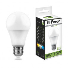 Лампа светодиодная Feron E27 15W 4000K Шар Матовая LB-94 25629 Лампа светодиодная Feron E27 15W 4000K Шар Матовая LB-94 25629
