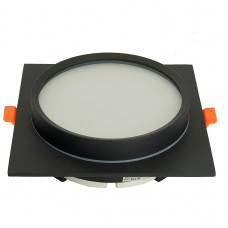 Светильник встраиваемый Feron DL705 потолочный GX70 черный квадрат IP44 51108 Светильник встраиваемый Feron DL705 потолочный GX70 черный квадрат IP44 51108