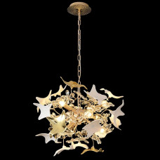 Подвесная люстра Crystal Lux LETISIA SP9 GOLD Подвесная люстра Crystal Lux LETISIA SP9 GOLD
