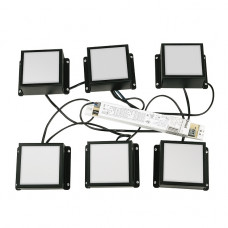 Встраиваемый светодиодный светильник Uniel Мини Домино ULP-0808 42W/4000К IP40 Grilyato Black Kit06 Встраиваемый светодиодный светильник Uniel Мини Домино ULP-0808 42W/4000К IP40 Grilyato Black Kit06