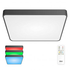 Потолочный светодиодный светильник с пультом ДУ Citilux Купер RGB Черный CL724K105G1 Потолочный светодиодный светильник с пультом ДУ Citilux Купер RGB Черный CL724K105G1