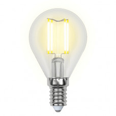 Лампа светодиодная филаментная Uniel E14 6W 4000K прозрачная LED-G45-6W/NW/E14/CL GLA01TR UL-00002207 Лампа светодиодная филаментная Uniel E14 6W 4000K прозрачная LED-G45-6W/NW/E14/CL GLA01TR UL-00002207