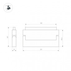 Трековый светодиодный светильник Arlight Mag-Orient-Laser-Fold-S230-12W Warm3000 034643(1) Трековый светодиодный светильник Arlight Mag-Orient-Laser-Fold-S230-12W Warm3000 034643(1)