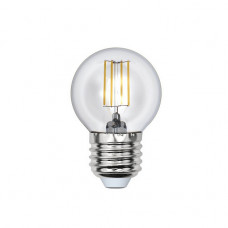 Лампа светодиодная филаментная Uniel E27 5W 3000K LED-G45-5W/WW/E27/CL/DIM GLA01TR UL-00002868 Лампа светодиодная филаментная Uniel E27 5W 3000K LED-G45-5W/WW/E27/CL/DIM GLA01TR UL-00002868