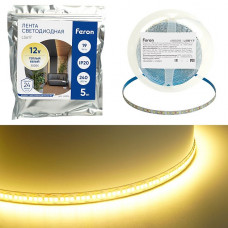 Светодиодная лента Feron 19W/m 240LED/m 2835SMD теплый белый 5М LS617 48826 Светодиодная лента Feron 19W/m 240LED/m 2835SMD теплый белый 5М LS617 48826
