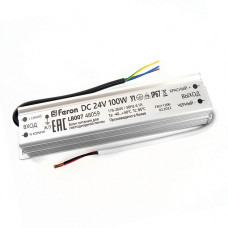 Блок питания для светодиодной ленты Feron LB007 12V 100W IP67 4,1A 48059 Блок питания для светодиодной ленты Feron LB007 12V 100W IP67 4,1A 48059