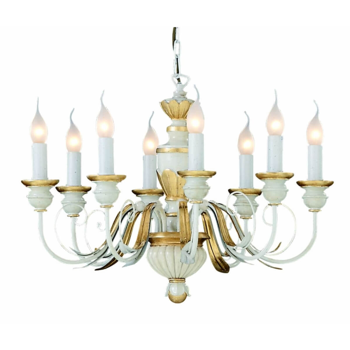 Подвесная люстра Ideal Lux Firenze Sp8 Bianco Antico 012872